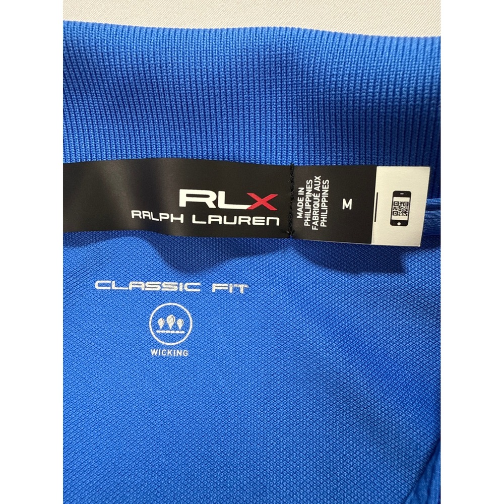 RLX Ralph Lauren Womens Sleeveless Polo Shirt Blue Classic Fit Wicking Medium - Picture 2 of 6